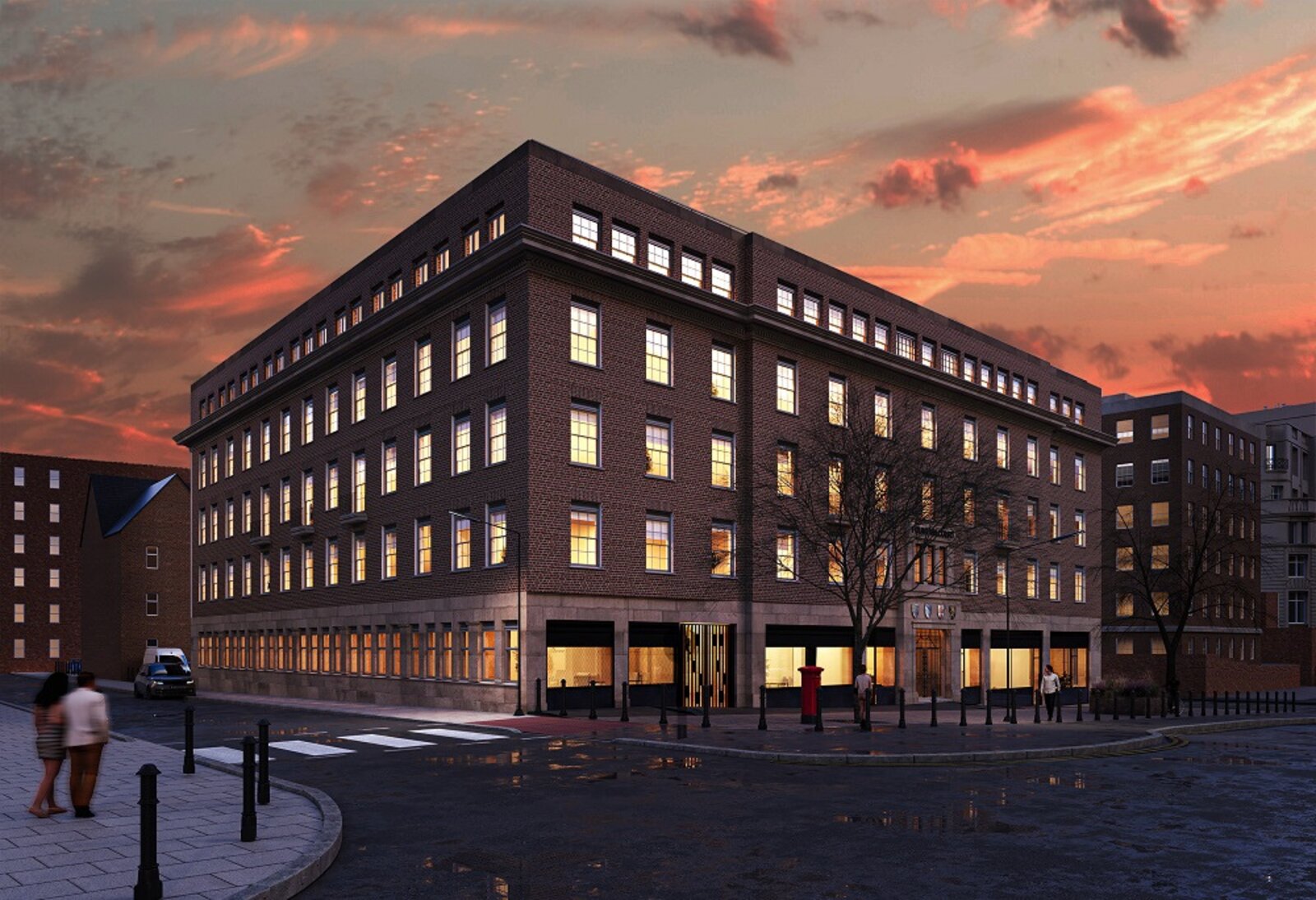 Former legal chambers apartment conversion exterior, Birmingham city centre